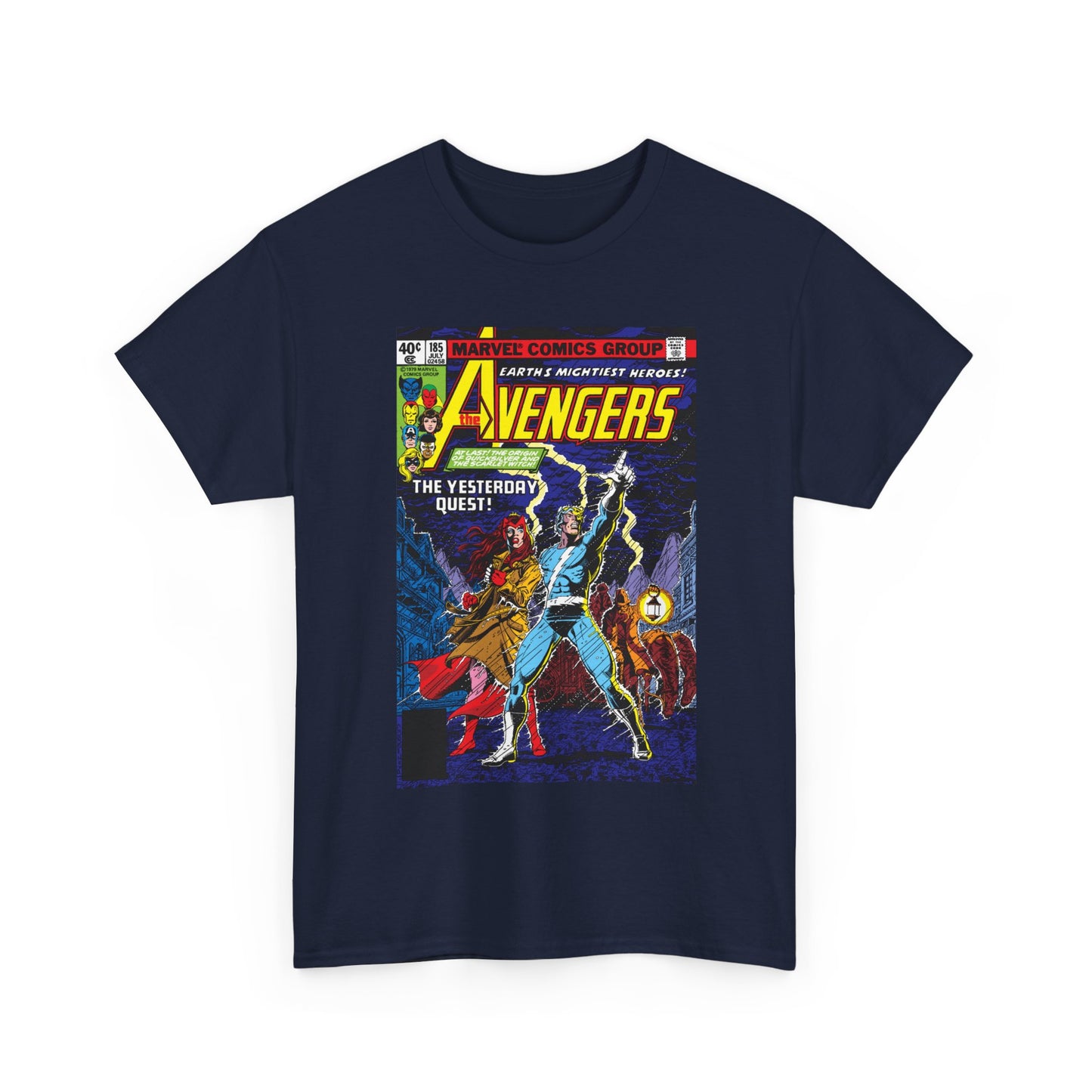 Avengers #185 T-Shirt - George Perez Art - Quicksilver, Scarlet Witch - Marvel Comics