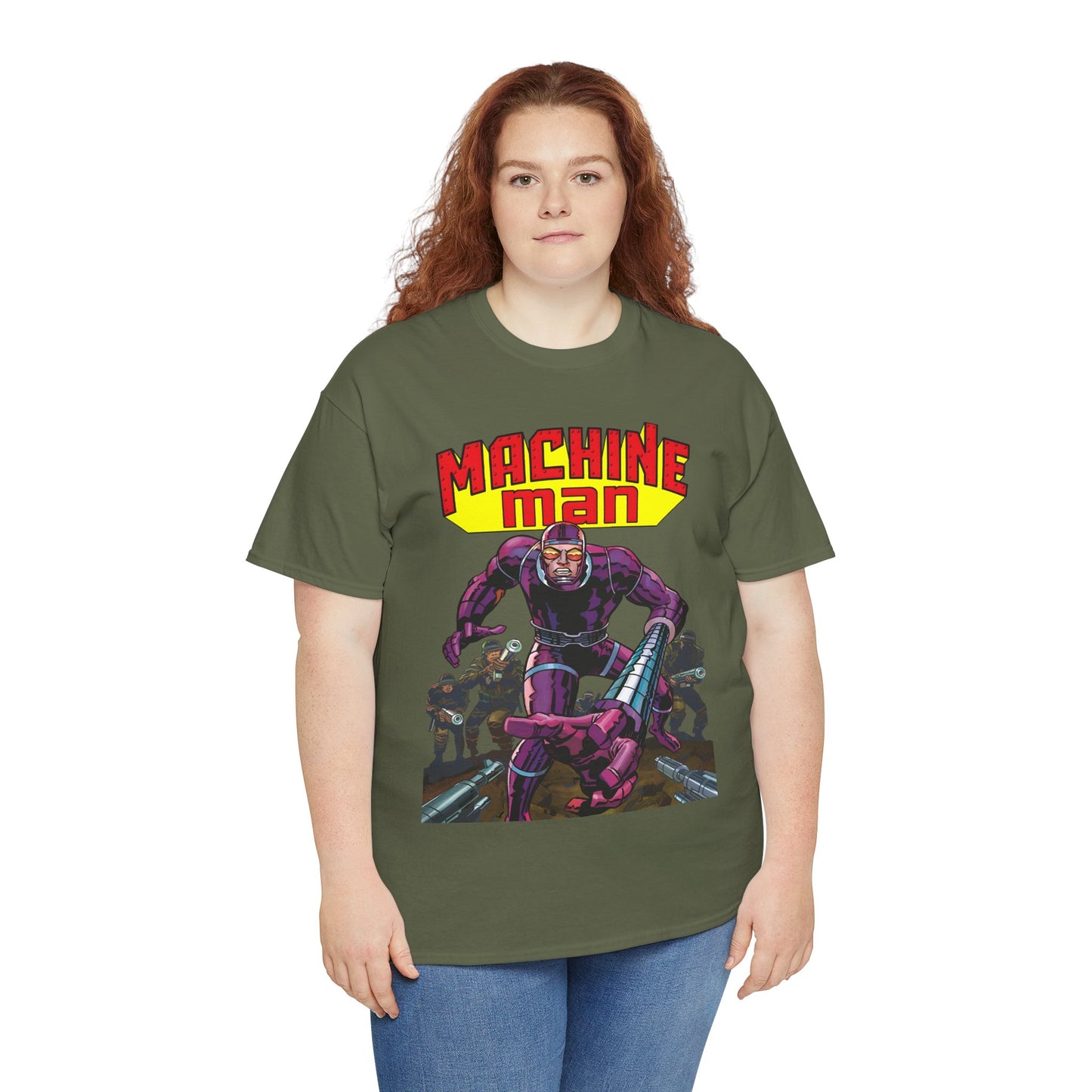 Machine Man T-Shirt - Jack Kirby Creation - Popular 1970s Hero - Marvel Comics