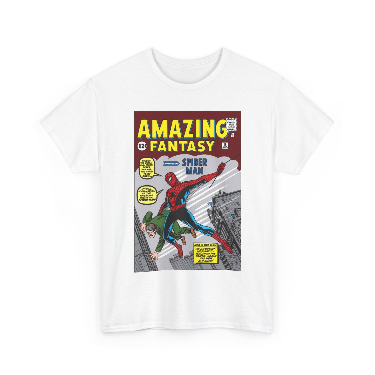 Amazing Fantasy #15 T-Shirt - Steve Ditko Art - 1st Appearance of Spider-Man - 2026 Movie - Marvel Comics
