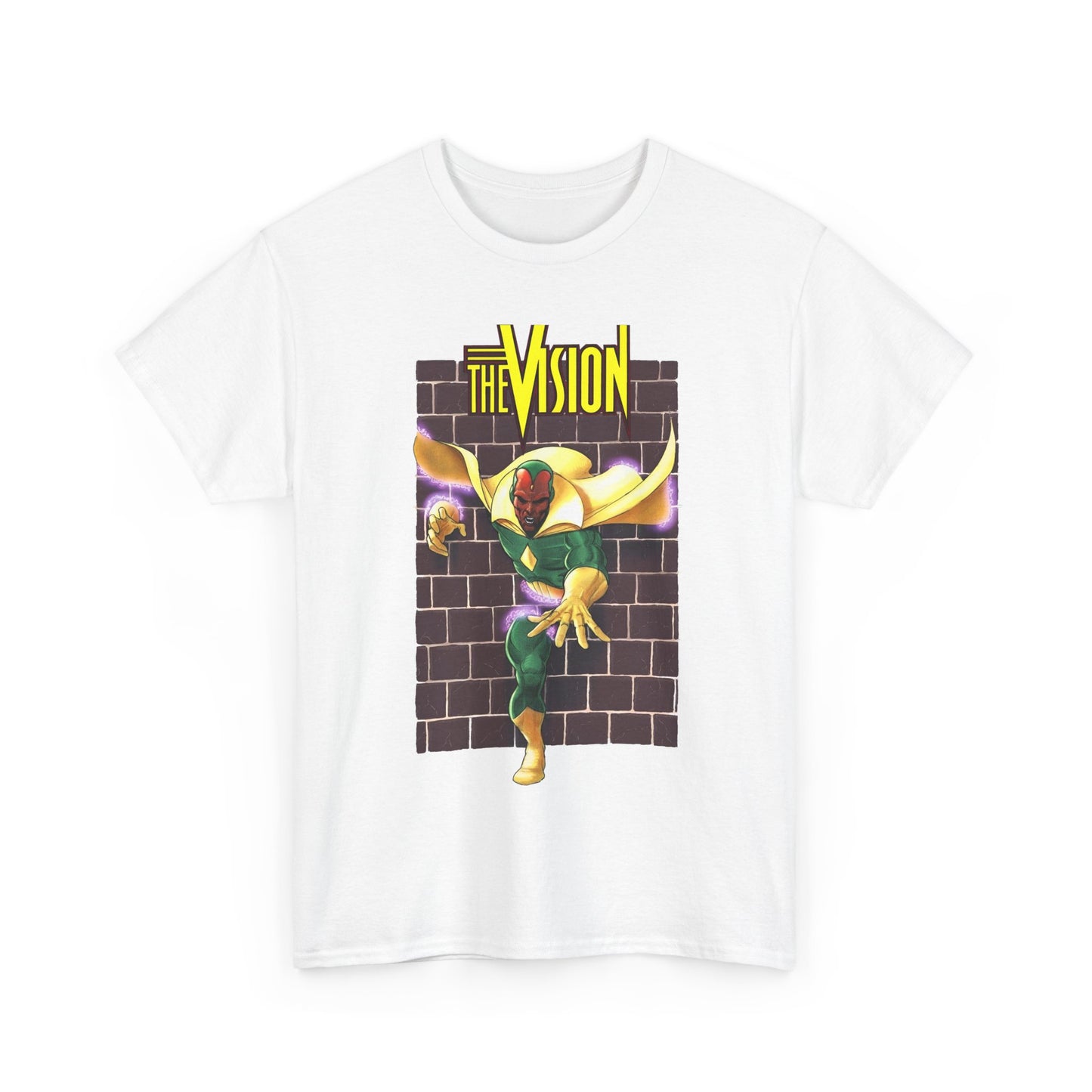 Vision T-Shirt - George Perez Art - Avengers Member - Scarlet Witch Husband - Android - Marvel Comics