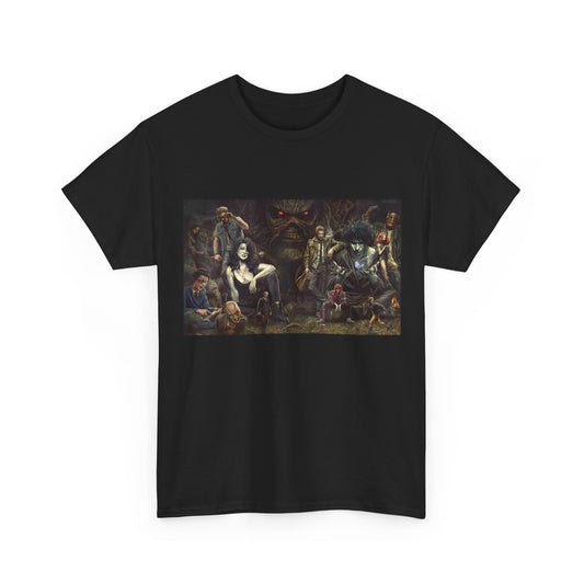 Vertigo Poster T-Shirt - Lee Bermejo Art - Swamp Thing, Sandman, Death, Spider Jerusalem, Shade - DC Comics