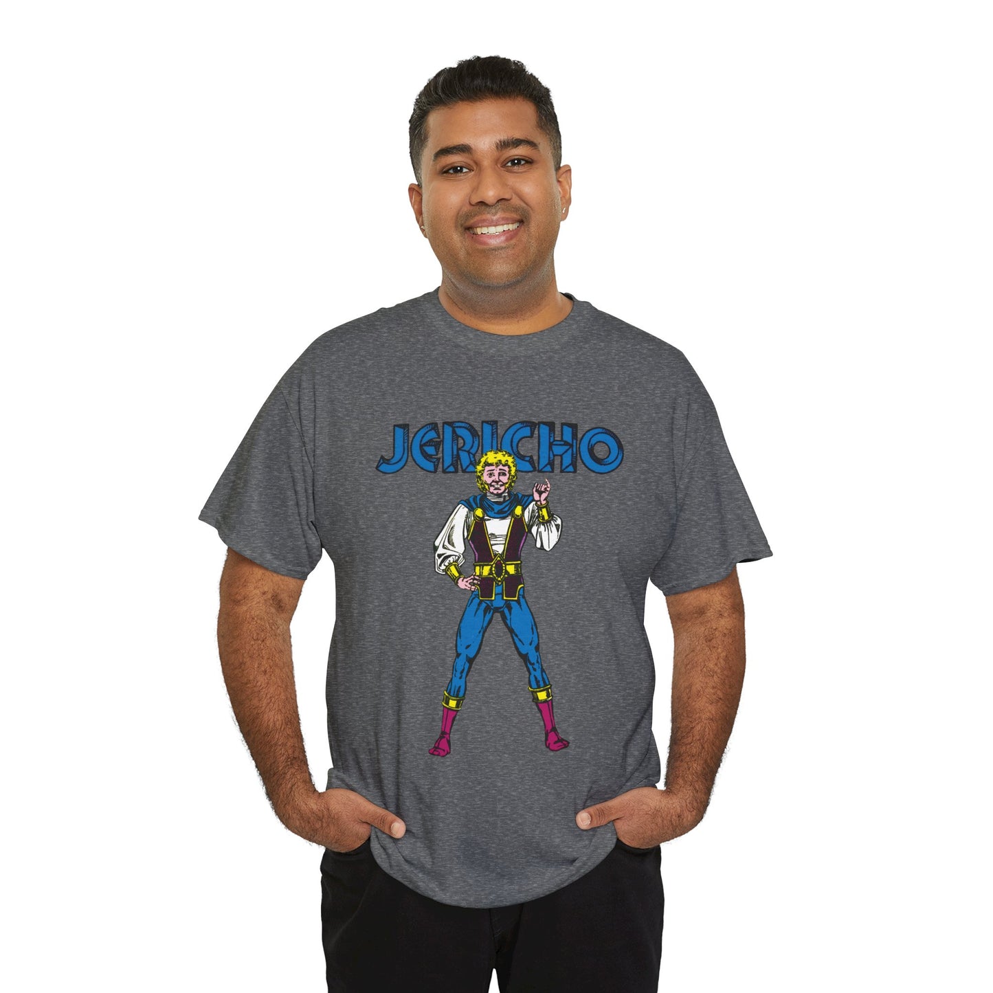 Jericho T-Shirt - George Perez Art - New Teen Titans Member - Son of Deathstroke, Brother of Ravager - DC Comics
