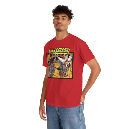 Crisis on Infinite Earths T-Shirt - George Perez & Jerry Ordway Art - The Monitor's Satellite - DC Comics