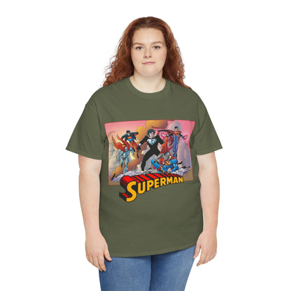 Superman T-Shirt - Tom Grummett Art - Death & Return - Steel, Cyborg, Eradicator - DC Comics