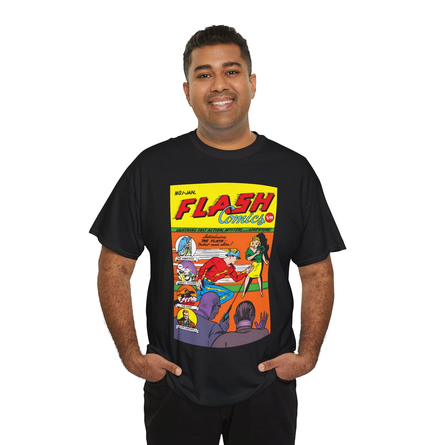 Flash Comics #1 T-Shirt - Jay Garrick, Golden Age Flash - JSA Member - DC Comics