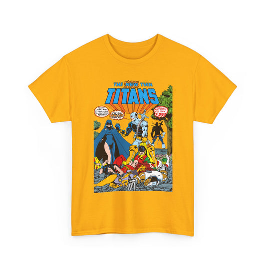New Teen Titans T-Shirt - George Perez Art - #2 Cover Art - Deathstroke & Ravager - DC Comics