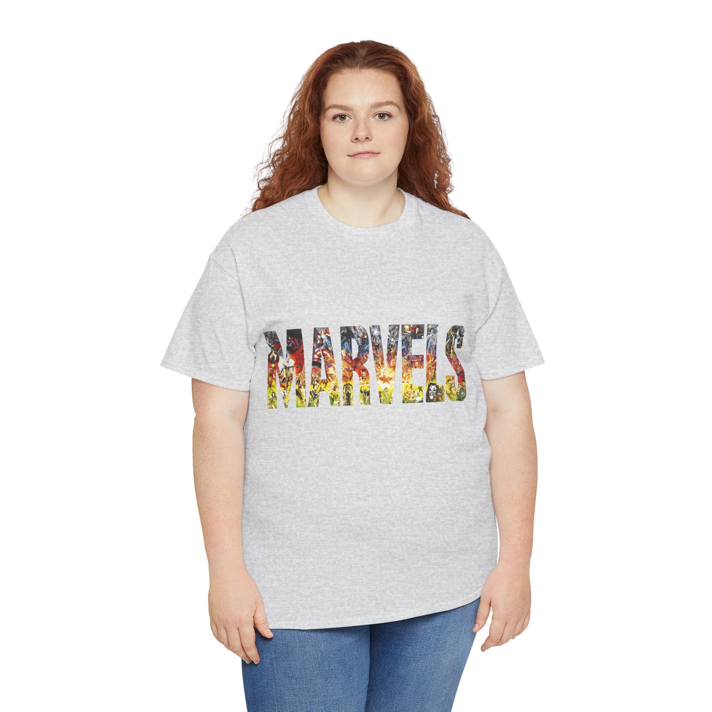 Marvels T-Shirt - Alex Ross Art from the popular Kurt Busiek Story - Spider-Man, Fantastic Four, X-Men, Hulk, Captain America, Thor, Iron Man - Marvel Comics
