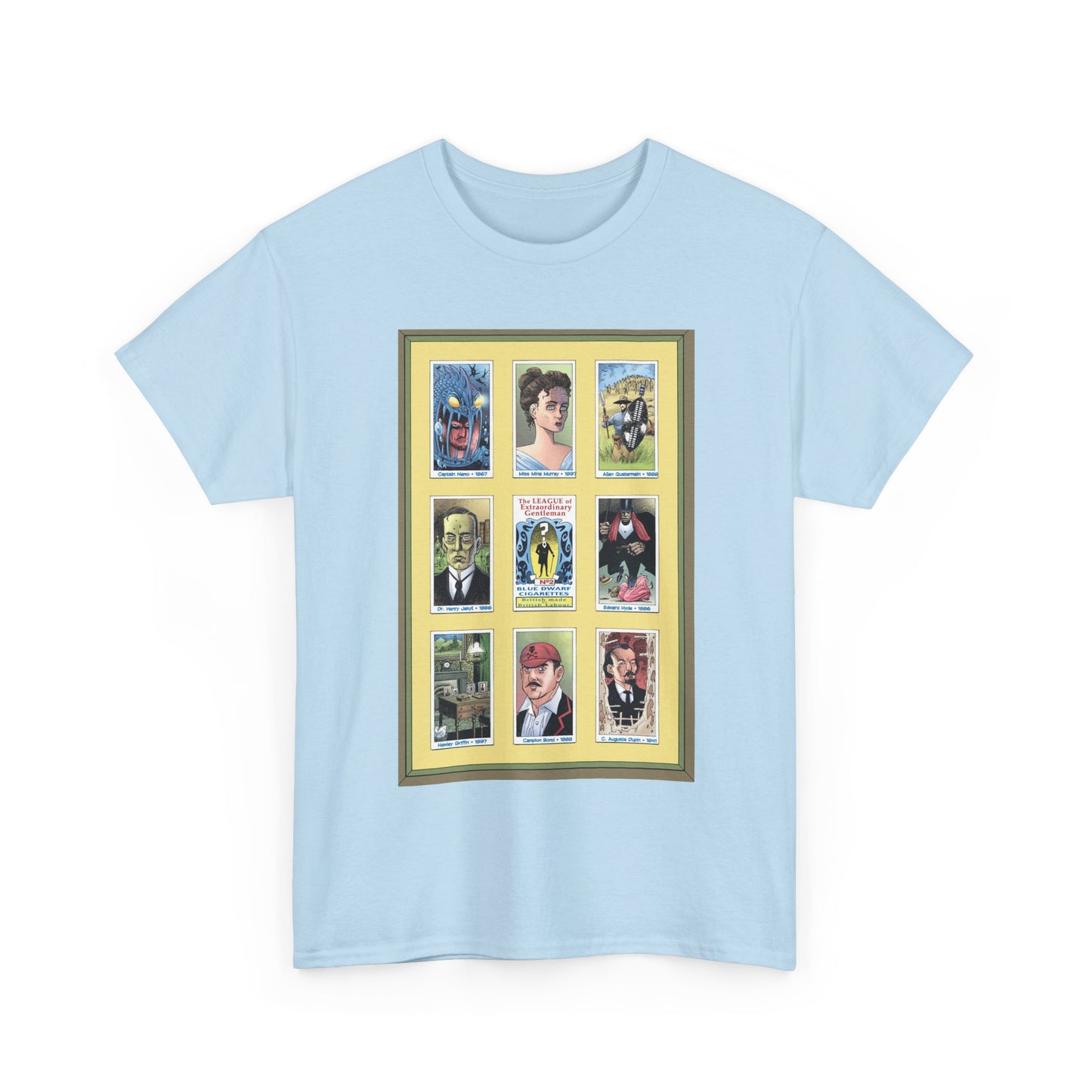 League of Extraordinary Gentlemen T-Shirt - Kevin O'Neill Art - Mina Murray, Captain Nemo, Allan Quatermain, Jekyll & Hyde - Alan Moore Story