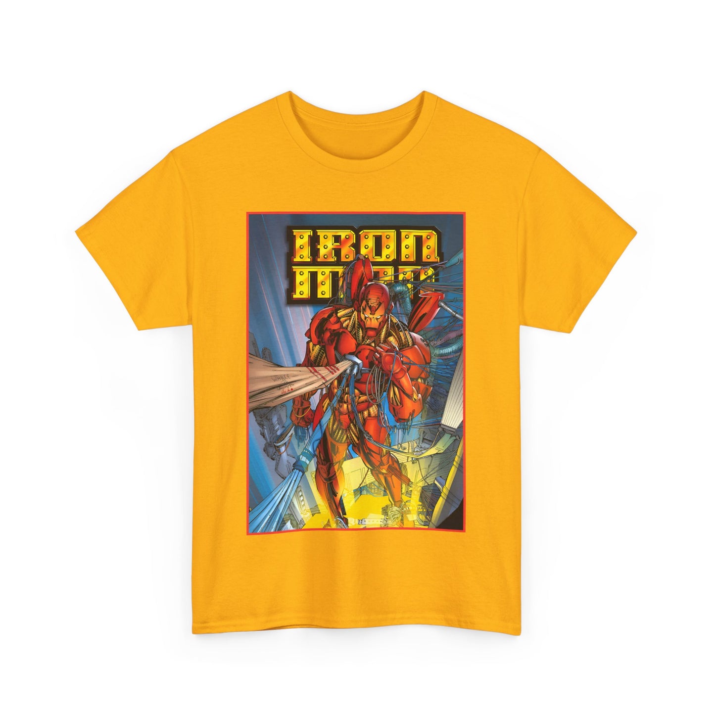 Iron Man T-Shirt - Heroes Reborn Whilce Portacio Art - Popular Marvel Comics Series - Tony Stark