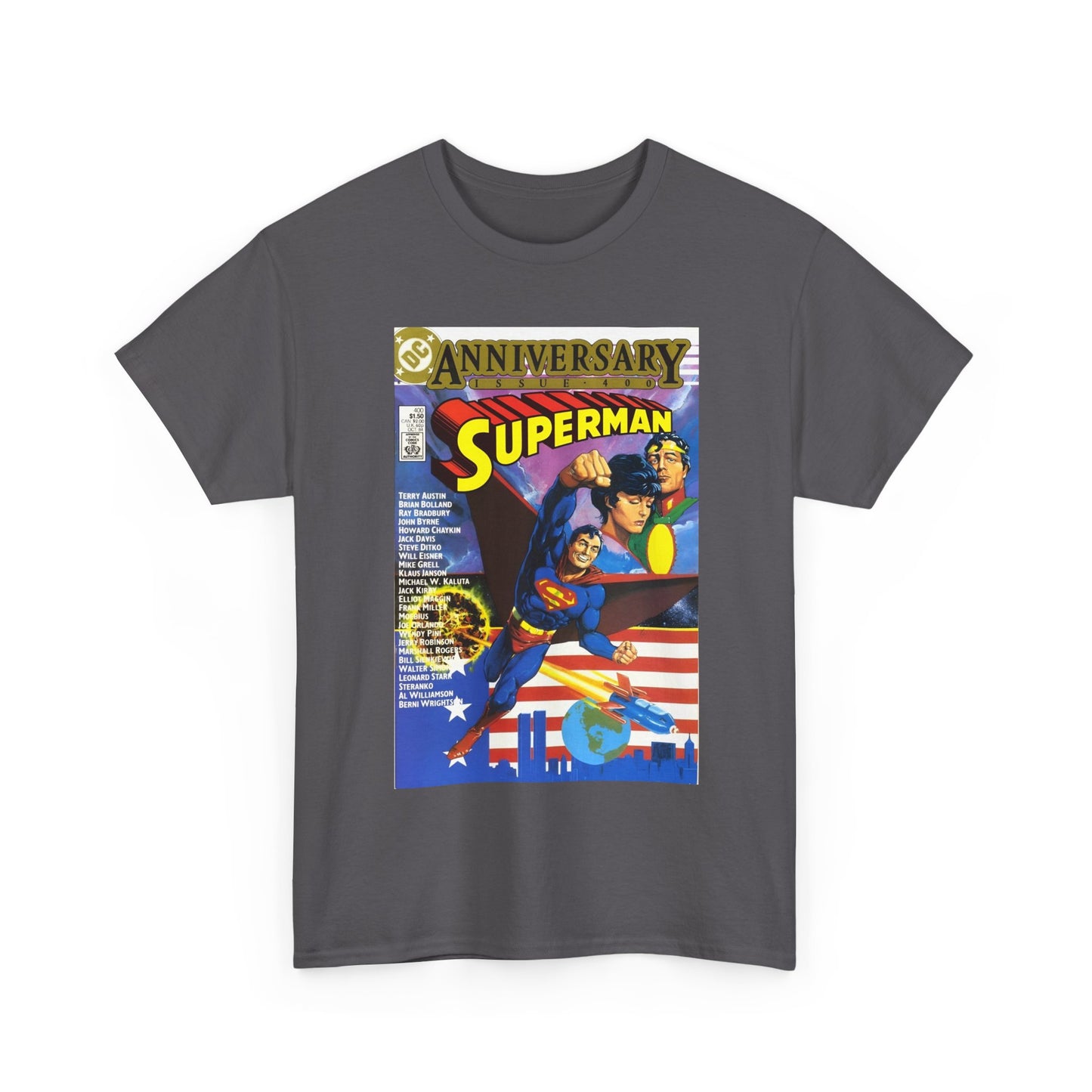 Superman #400 T-Shirt - Howard Chaykin & Frank Miller Art - Jor-El, Lara, Krypton - DC Comics