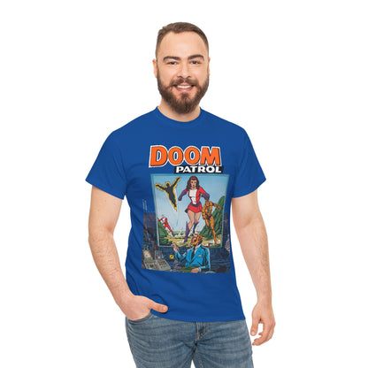 Doom Patrol T-Shirt - George Perez Art - Elasti-Girl, Robotman, Negative Man, The Chief - DC Comics Digest Cover Art