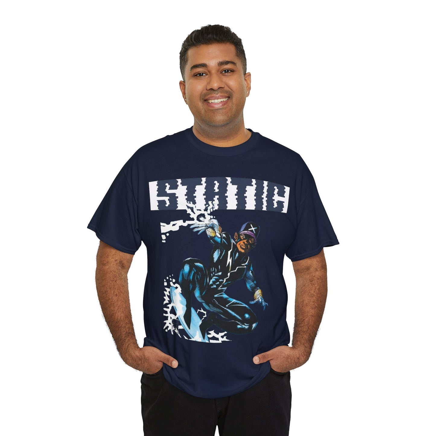 Static T-Shirt - Denys Cowan Art - DC Comics, Milestone Media - Shock to your System
