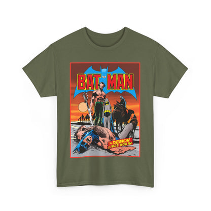 Batman T-Shirt - Neal Adams Art - R'as Al Ghul - Demon Lives Again - DC Comics - Dark Knight Detective