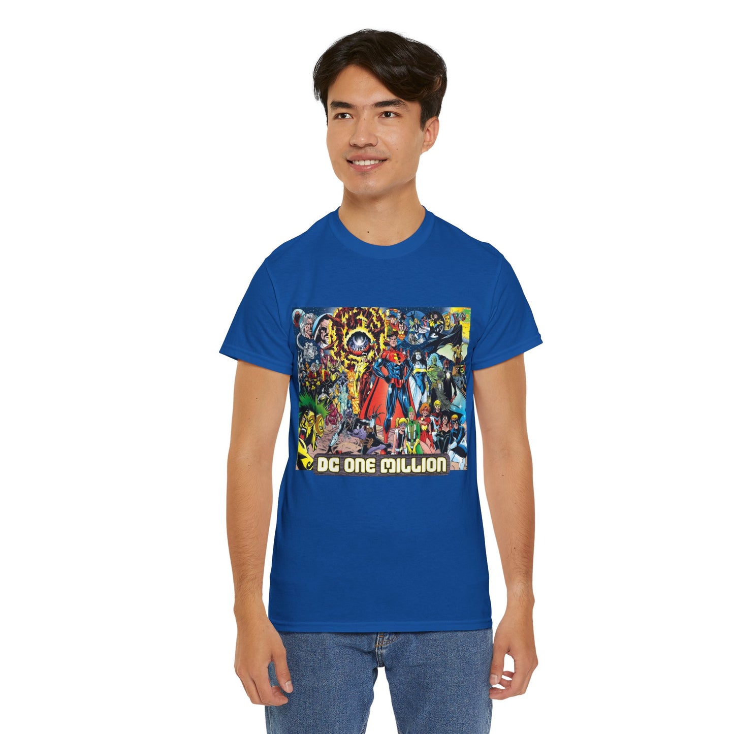 DC One Million T-Shirt - Phil Jimenez Art - Future Versions of Superman, Batman, Wonder Woman, Green Lantern, Flash - DC Comics