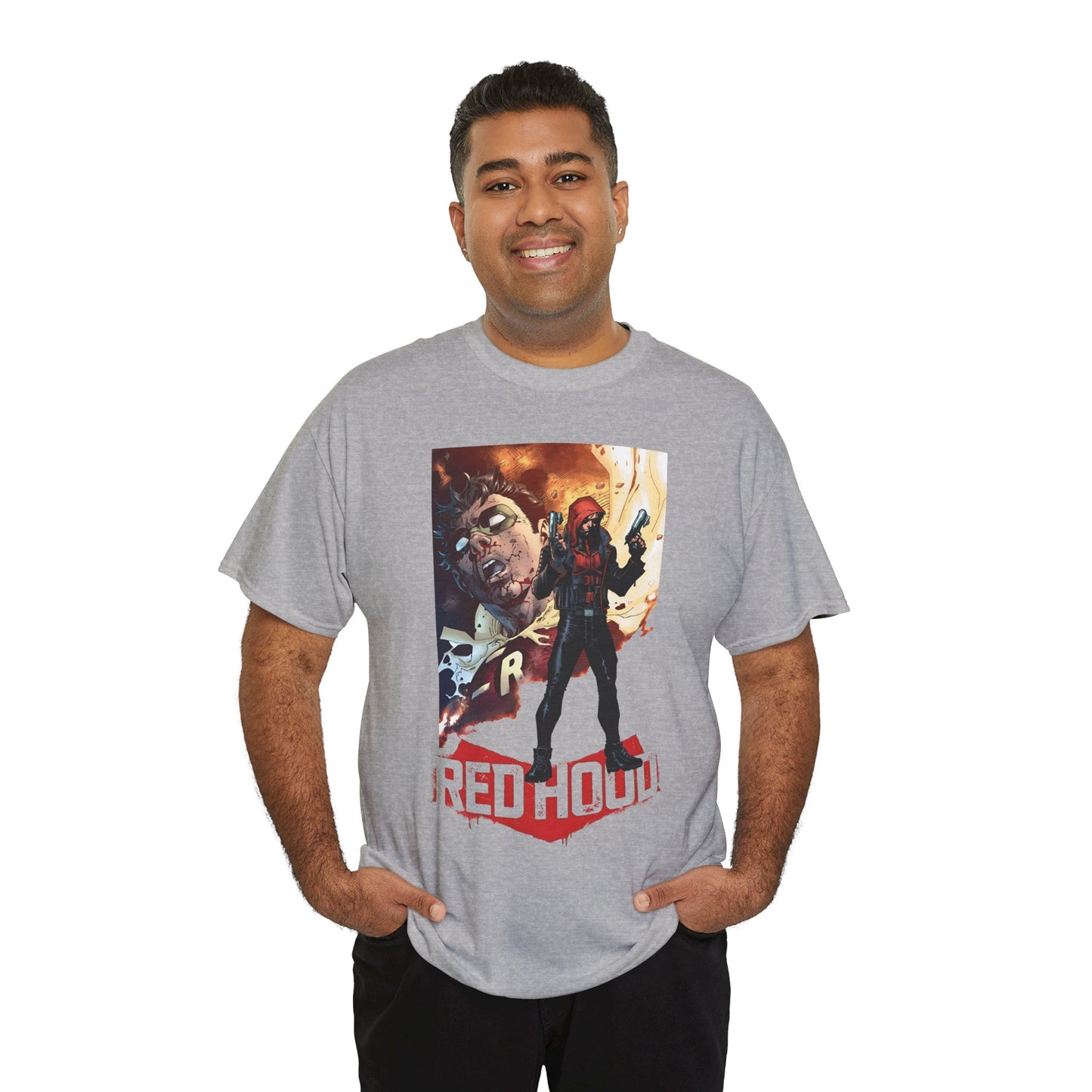 Red Hood T-Shirt - Jim Lee Art - Jason Todd, Batman Sidekick - Gotham Hero - DC Comics