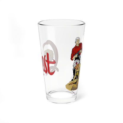 Jonny Quest Pint Glass, 16oz - Race Bannon, Dr. Benton, Hadji - Hanna-Barbera Cartoon - Saturday Morning Classic
