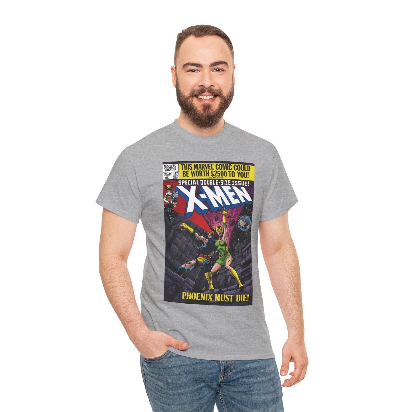 X-Men #137 T-Shirt - John Byrne Art - Cyclops & Phoenix - Marvel Comics
