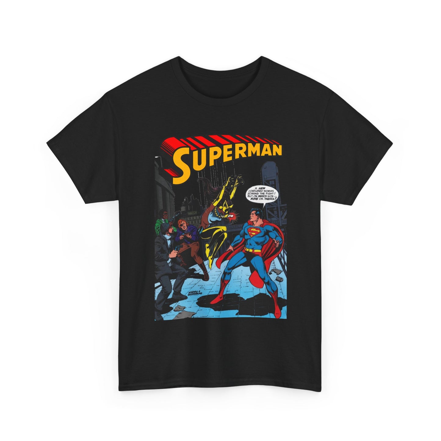 Superman T-Shirt - Ross Andru Art - First Appearance of Vixen in Action Comics #521 - DC Comics