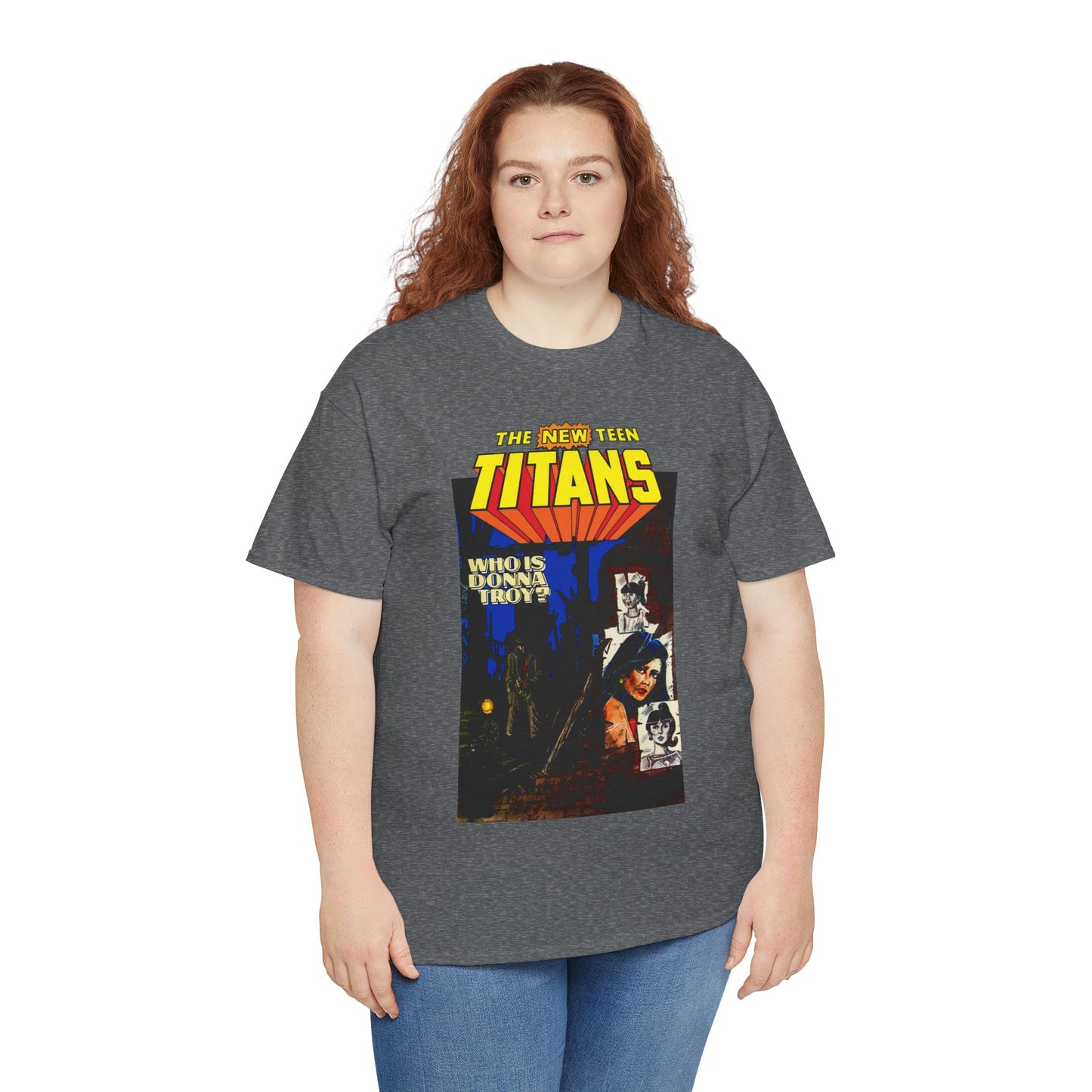 New Teen Titans T-Shirt - Classic George Perez Art - Who is Donna Troy? - Iconic Story and Cover - Robin/Dick Grayson - Popular DC Comics 1980s Series