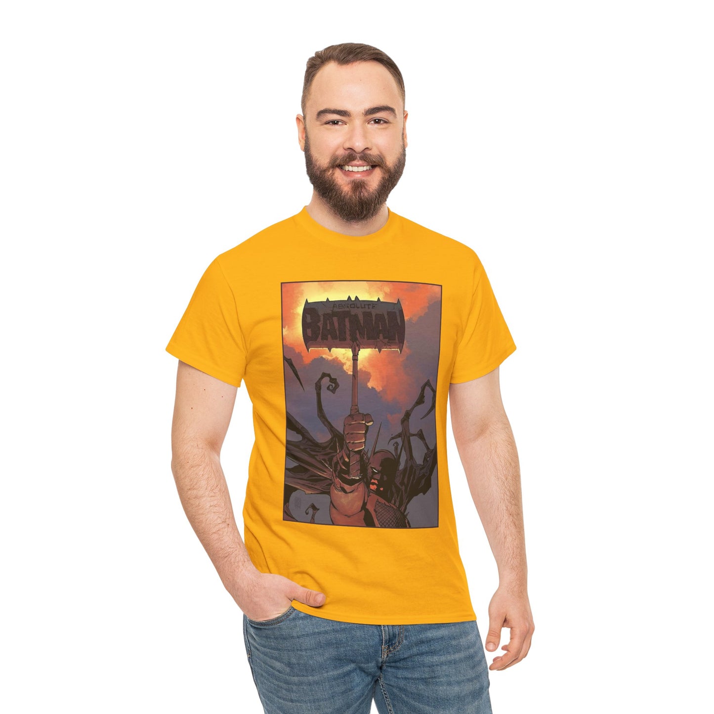 Absolute Batman T-Shirt - Giussepe Camuncoli Art - Raising the Hammer - Gotham Hero - DC Comics All-In