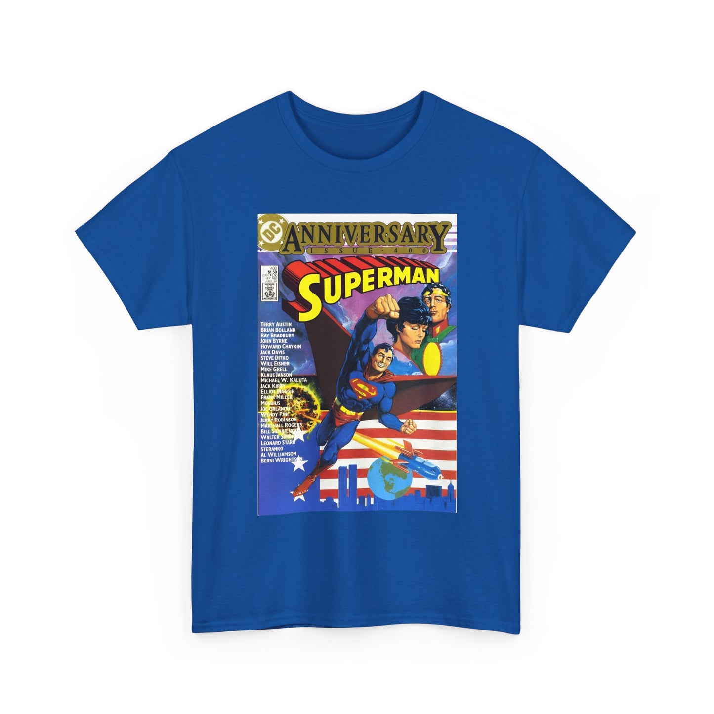 Superman #400 T-Shirt - Howard Chaykin & Frank Miller Art - Jor-El, Lara, Krypton - DC Comics