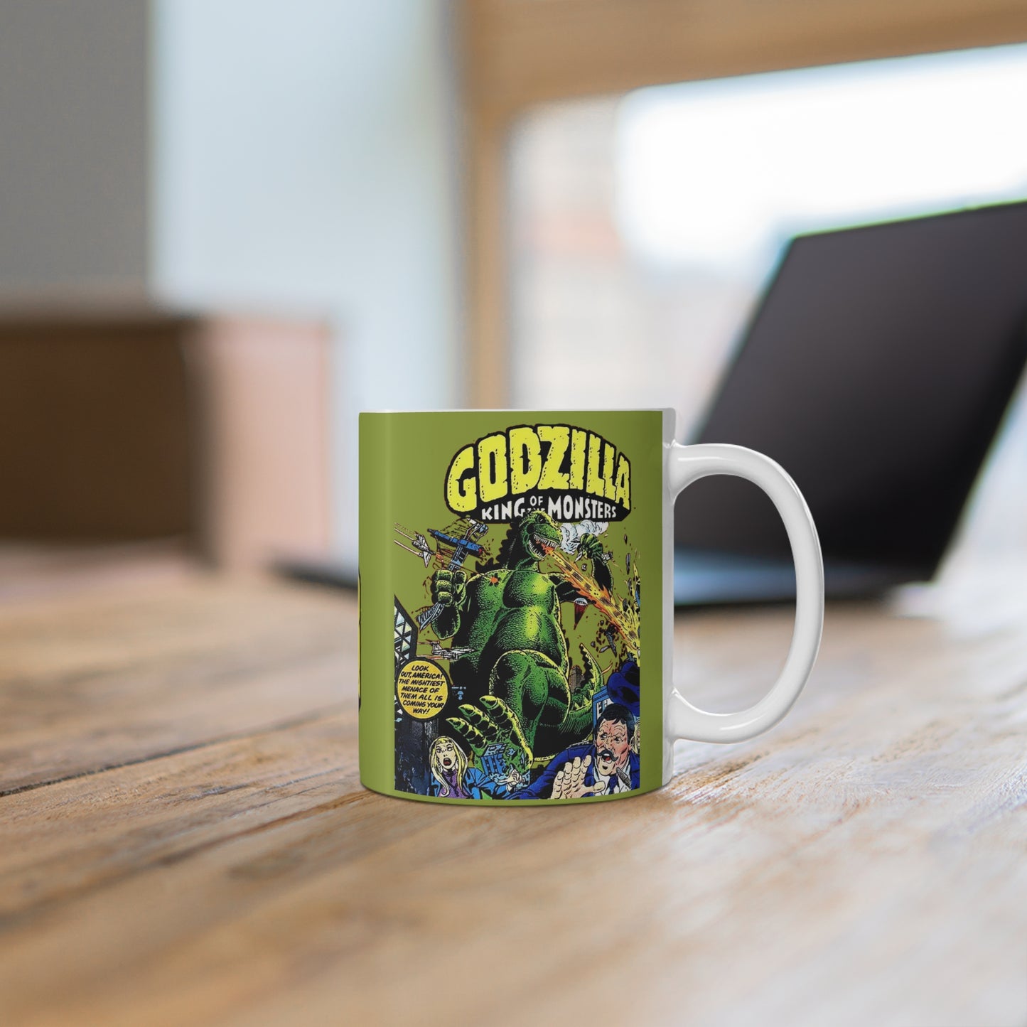 Godzilla Coffee Mug, 11oz - Marvel Comics Retro Art - King of the Monsters