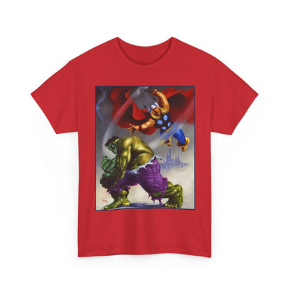 Incredible Hulk & Thor T-Shirt - Joe Jusko Art - Marvel Comics