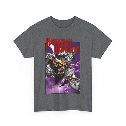 Hawkman & Hawkgirl T-Shirt - David Finch Art - Carter & Shayera Hall - JLA & JSA Members - DC Comics