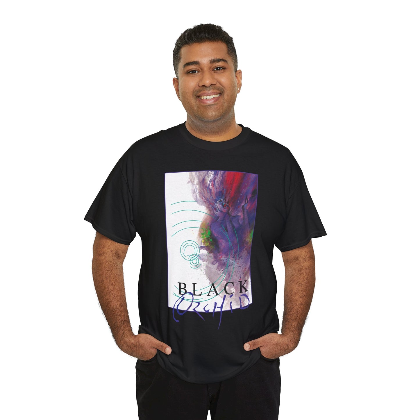 Black Orchid T-Shirt - Dave McKean Art - Neil Gaiman 1980s Story - DC/Vertigo Comics