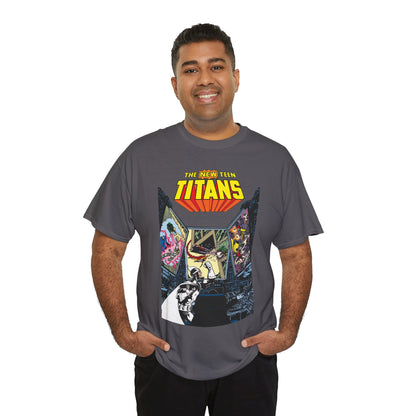 New Teen Titans T-Shirt - George Perez Art - Dr. Light, Titans Tower - DC Comics