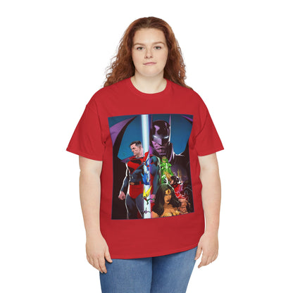 Kingdom Come T-Shirt - Dan Mora Art - Batman/Superman World's Finest Cover - Superman, Batman, Wonder Woman, Green Lantern, Robin, Flash - DC Comics