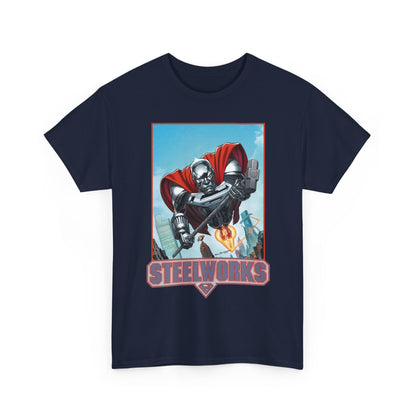 Steelworks T-Shirt - Jon Bogdanove Art - John Henry Irons - Superman Family - DC Comics