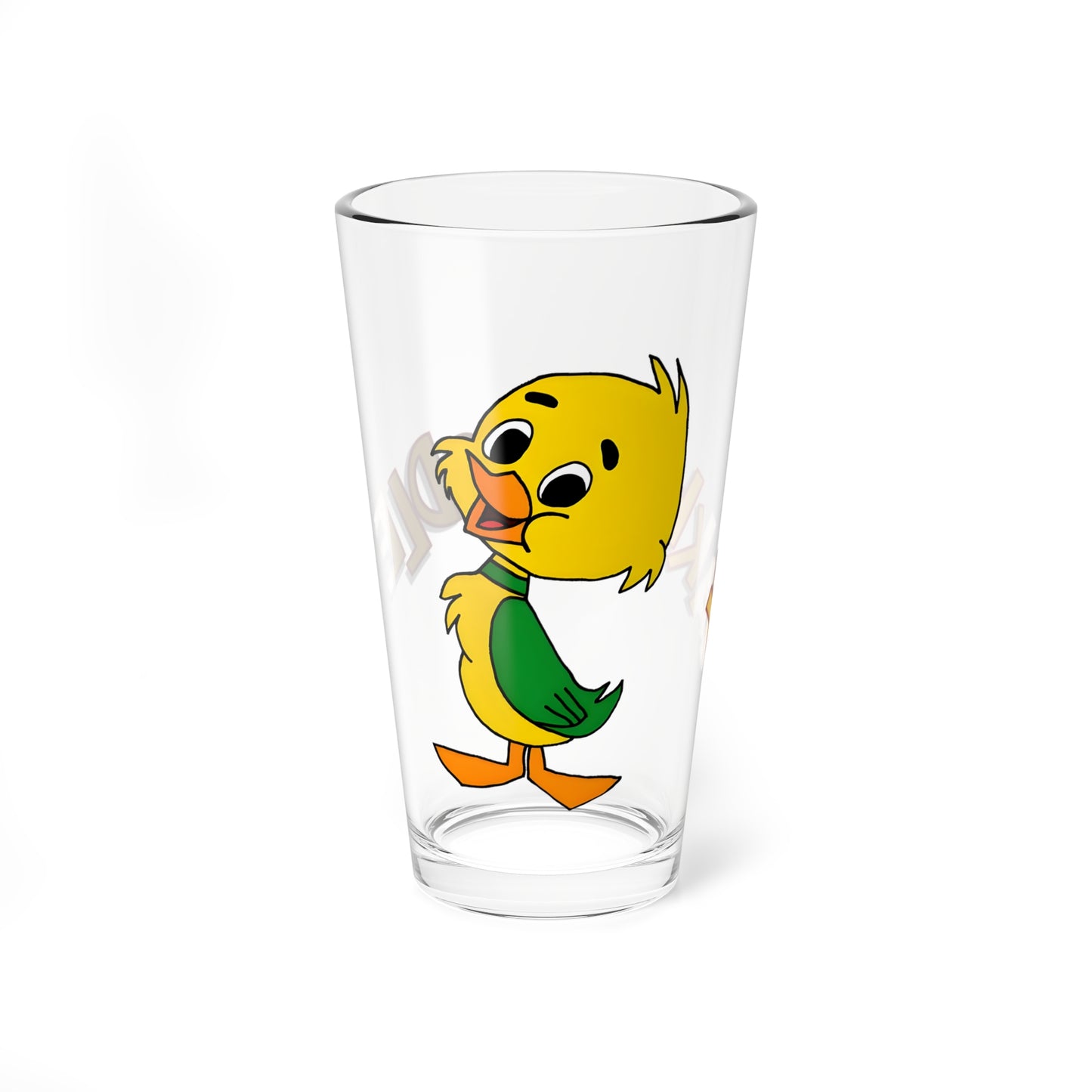 Yakky Doodle Pint Glass, 16oz - Beloved Hanna-Barbera Cartoon Character from the 1960s  - Yogi Bear Show Regular