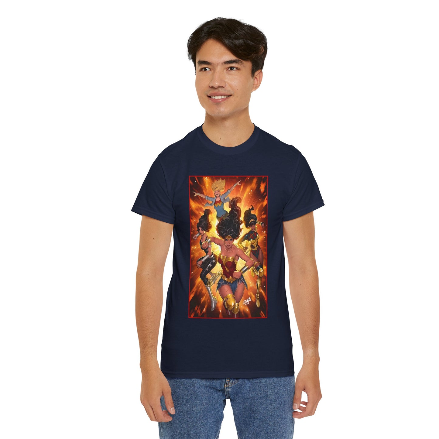 Wonder Woman & the Wonder Girls T-Shirt - David Nakayama Art - Donna Troy, Cassie Sandsmark, Yara Flor - #17 Variant Cover Art - DC Comics