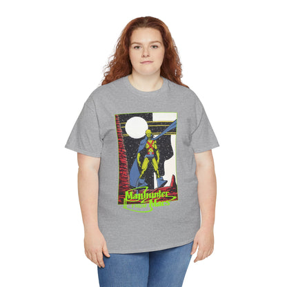 Martian Manhunter T-Shirt - George Perez Art - 1980s Justice League of America (JLA) Postcard Art - DC Comics