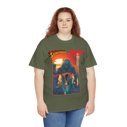 Superman Vs Godzilla T-Shirt - DC Comics - Man of Steel Vs the King of the Monsters