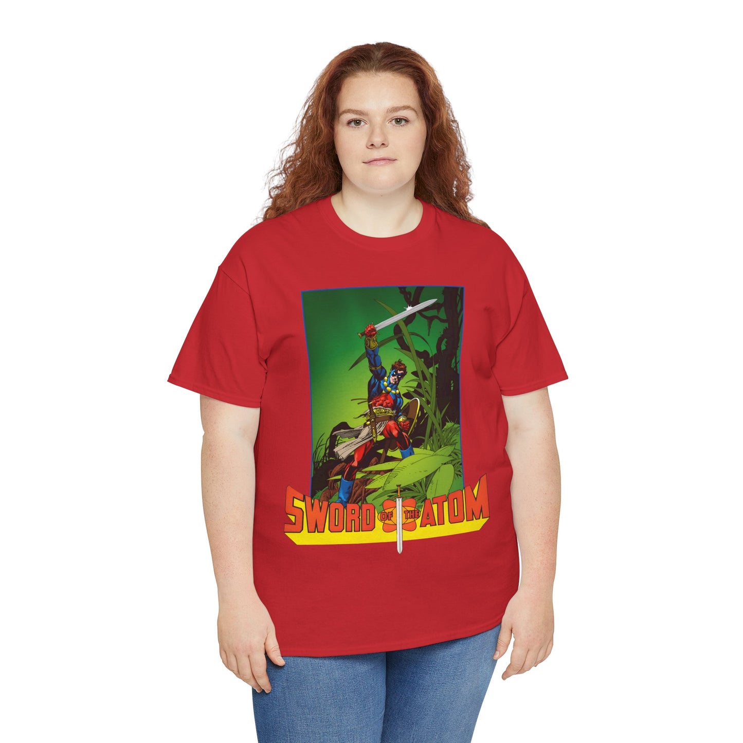 Sword of the Atom T-Shirt - Gil Kane Art - Ray Palmer in Morlaidh - Popular DC Comic Story from the 1980s