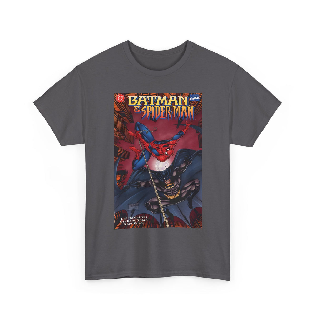 Batman & Amazing Spider-Man T-Shirt - Graham Nolan Art - DC & Marvel Comics