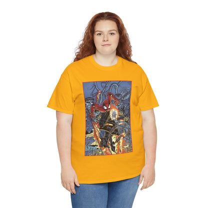 Amazing Spider-Man & Ghost Rider T-Shirt - Erik Larsen Art - Sinister Six - Marvel Comics