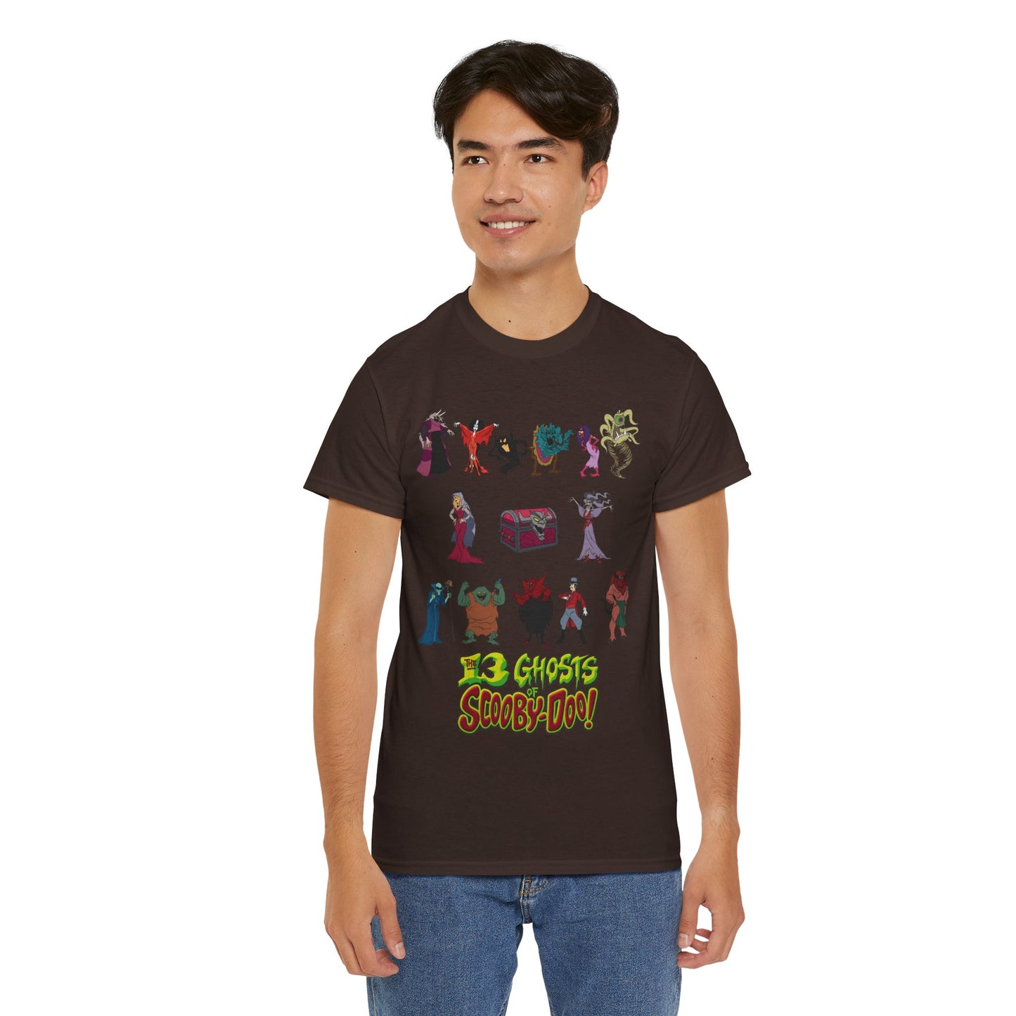 13 Ghosts of Scooby-Doo T-Shirt - Hanna-Barbera Saturday Morning Cartoon - Chest of Demons - Maldor, Queen Morbidia, Reflector Specter