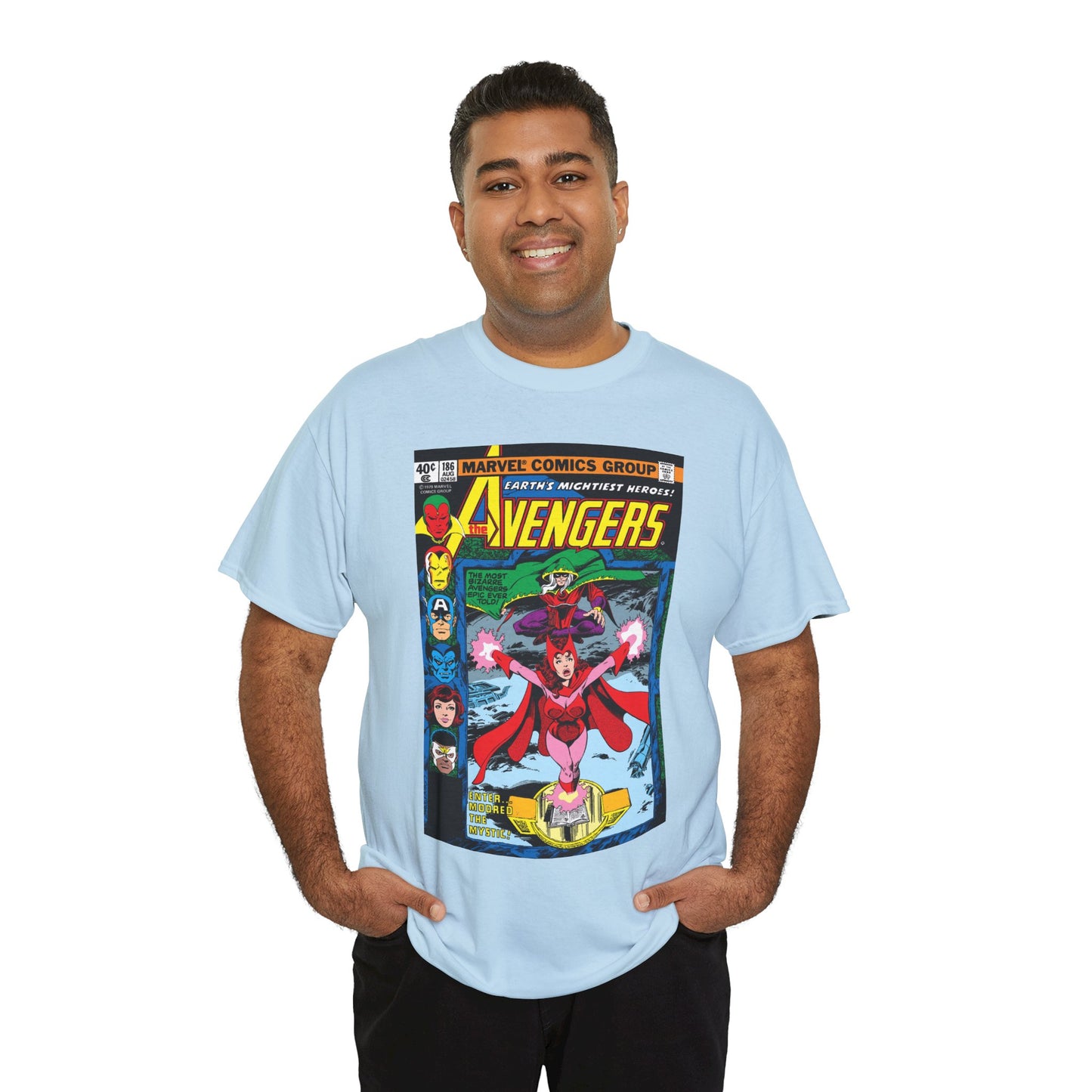 Avengers #186 T-Shirt - John Byrne Art - Scarlet Witch - Marvel Comics