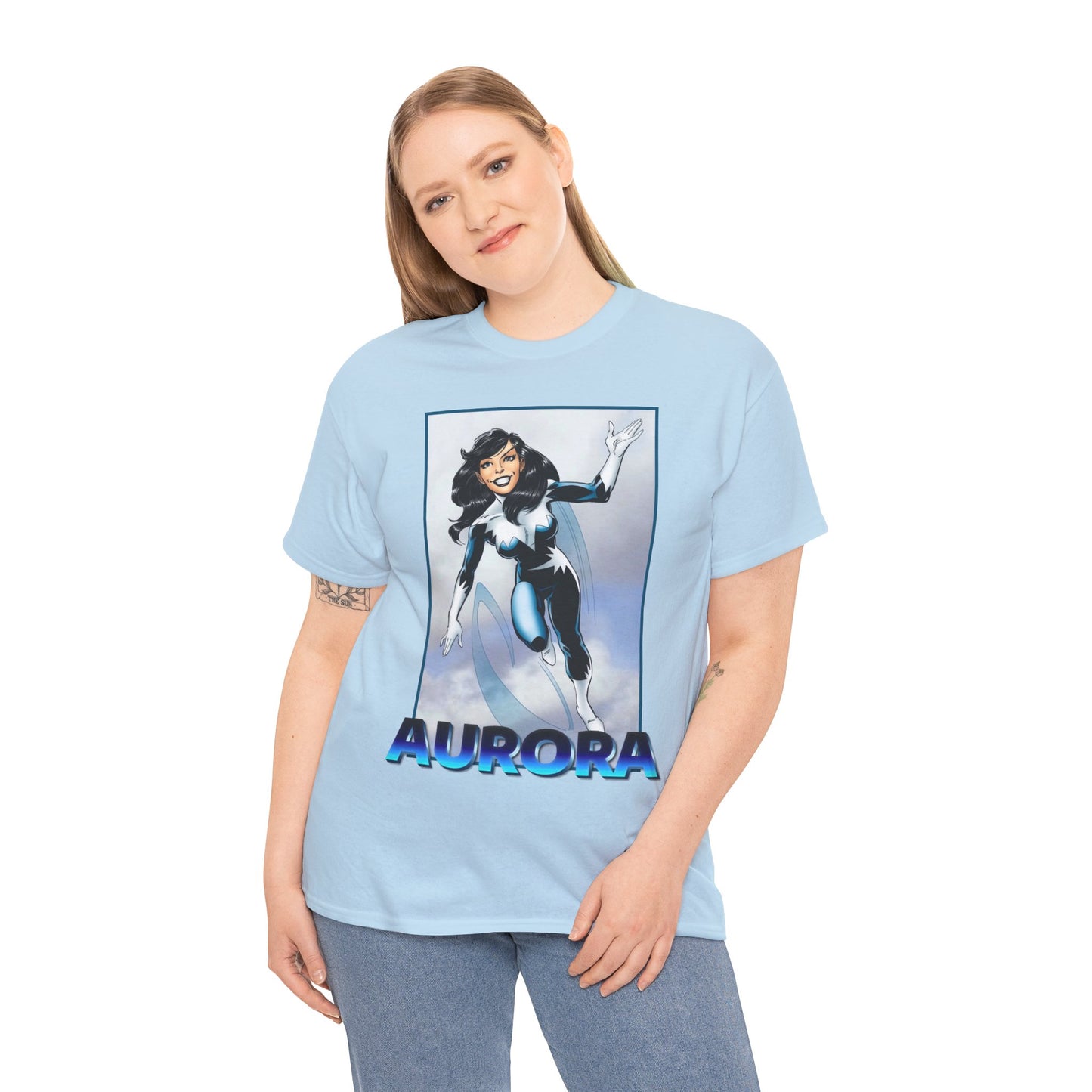 Aurora T-Shirt - John Byrne Art - Alpha Flight Member - Marvel Comics