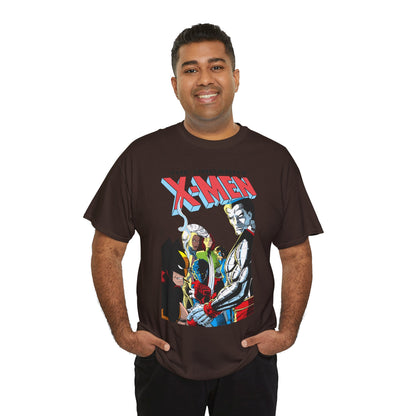 Uncanny X-Men T-Shirt - John Romita Jr Art - Storm, Wolverine, Rogue, Nightcrawler, Colossus, Shadowcat - Mutant Massacre - Marvel Comics
