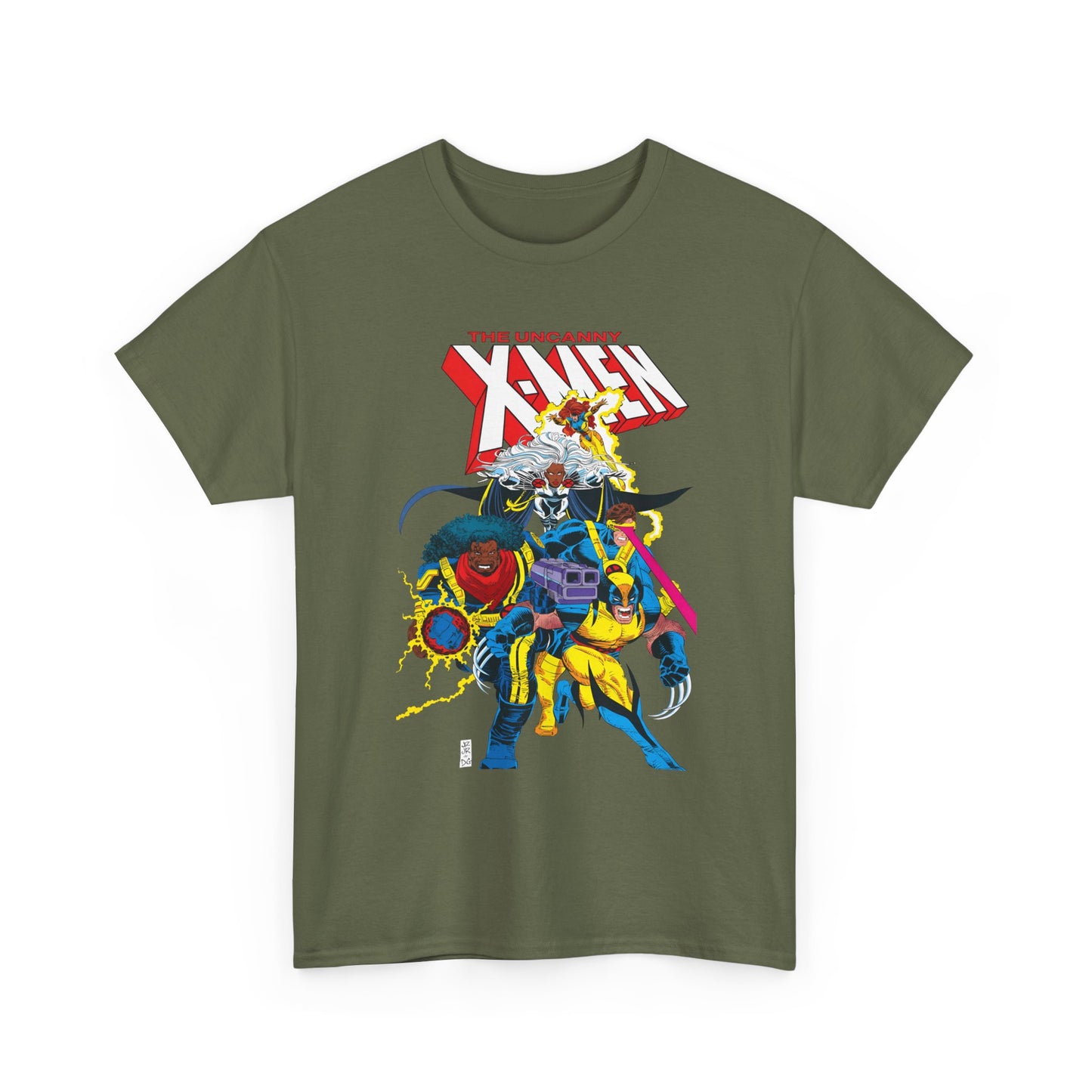 Uncanny X-Men T-Shirt - John Romita Jr Art - Cyclops, Storm, Bishop, Jean Grey, Wolverine - Marvel Comics