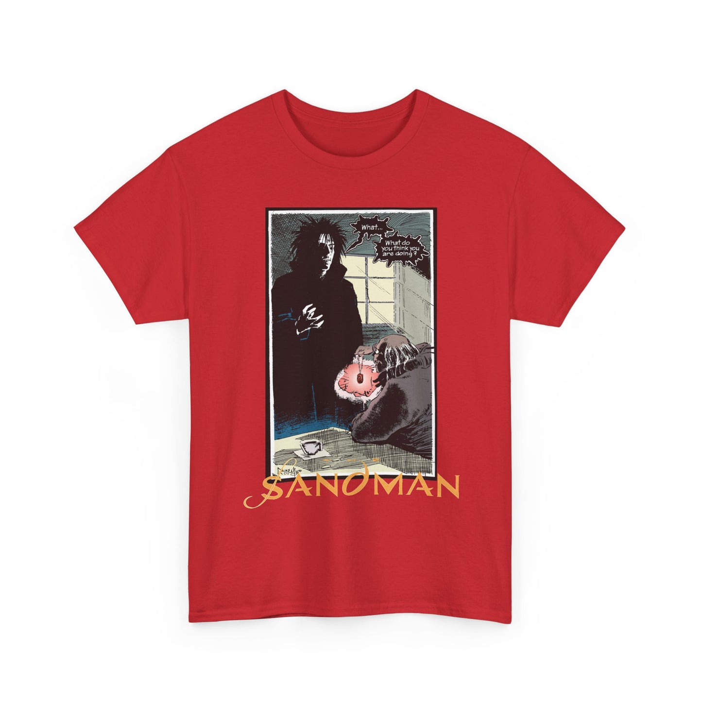 Sandman T-Shirt - Mike Dringenberg & Malcolm Jones III Art - What Do You Think You're Doing? - DC/Vertigo Comics