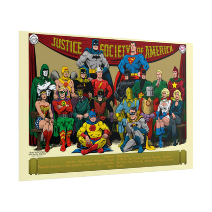 Justice Society of America (JSA) Rolled Poster - McCorkindale & Anderson Art - DC Comics - Multiple Sizes Up to 24"x36"
