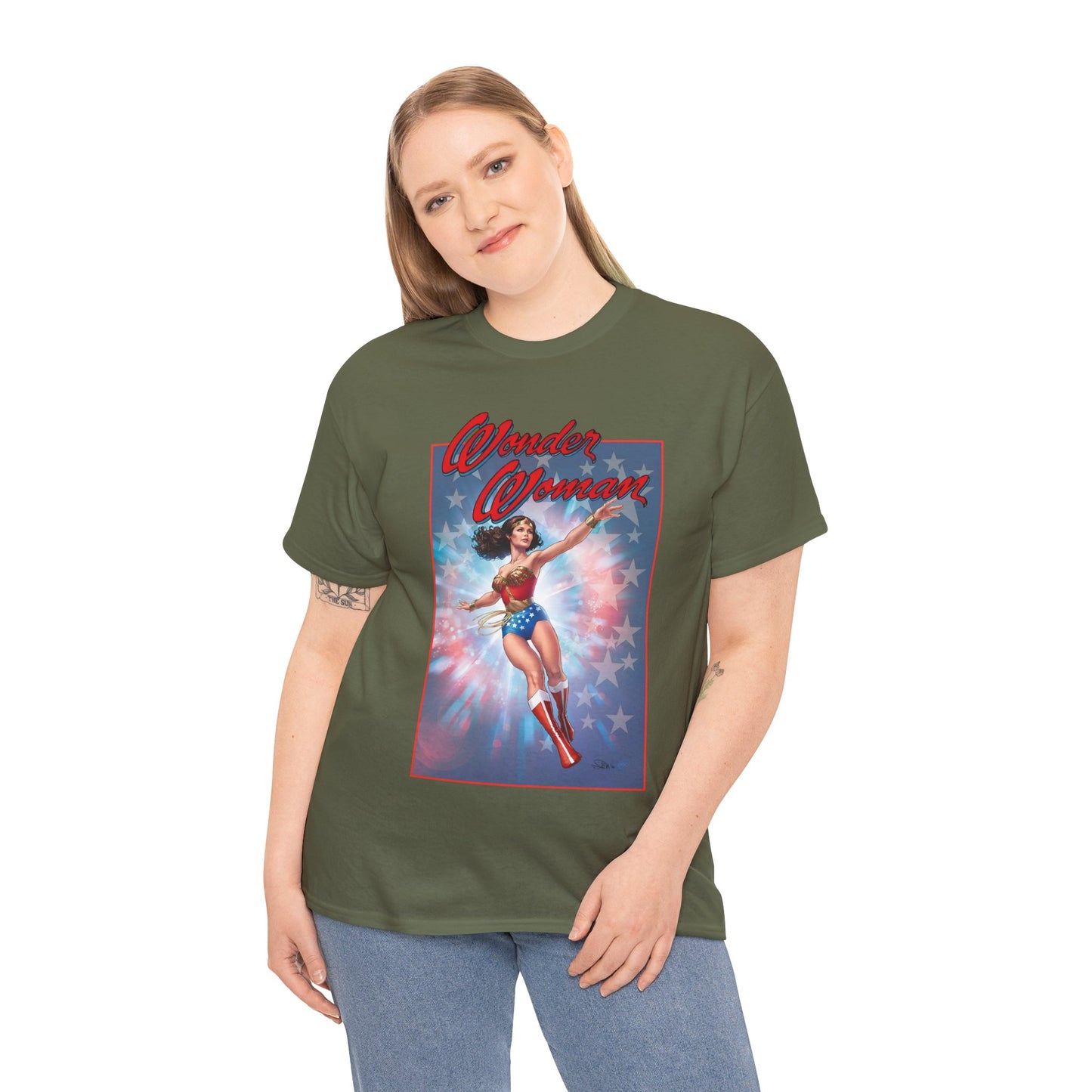Wonder Woman '77 T-Shirt - Nicola Scott Art - Comic Book Based on the 1970s TV Series with Lynda Carter - DC Comics