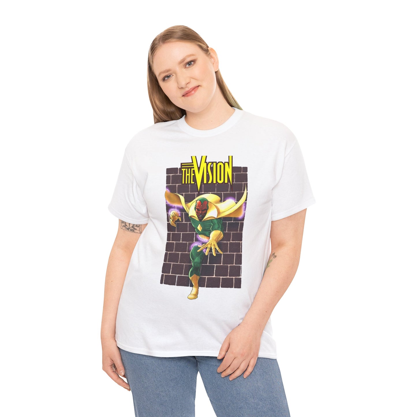 Vision T-Shirt - George Perez Art - Avengers Member - Scarlet Witch Husband - Android - Marvel Comics