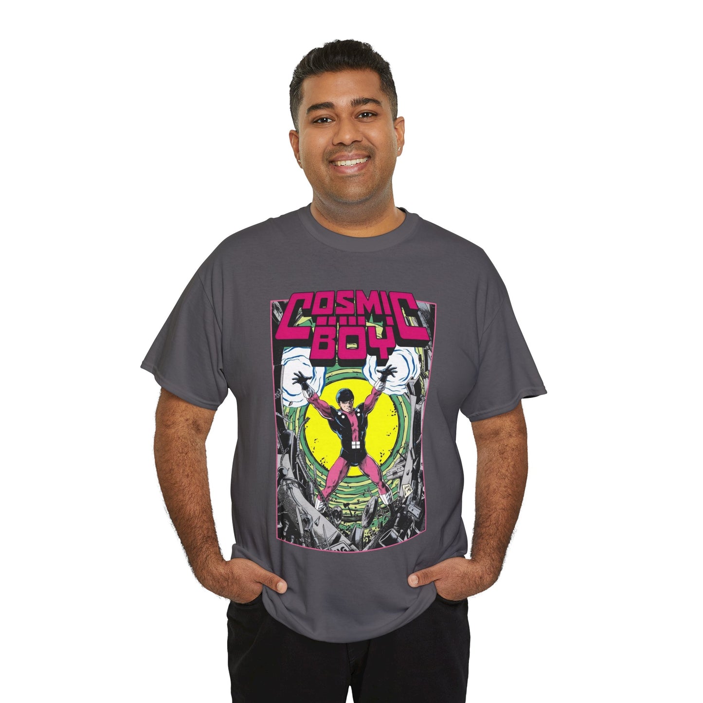 Cosmic Boy T-Shirt - Steve Lightle Art - Legion of Super-Heroes Founding Member - DC Comics