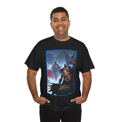 Cyborg Superman Vs Azrael Batman T-Shirt - Lee Weeks Art - Reign of the Superman, Knightfall - World's Finest Variant Cover Art - DC Comics